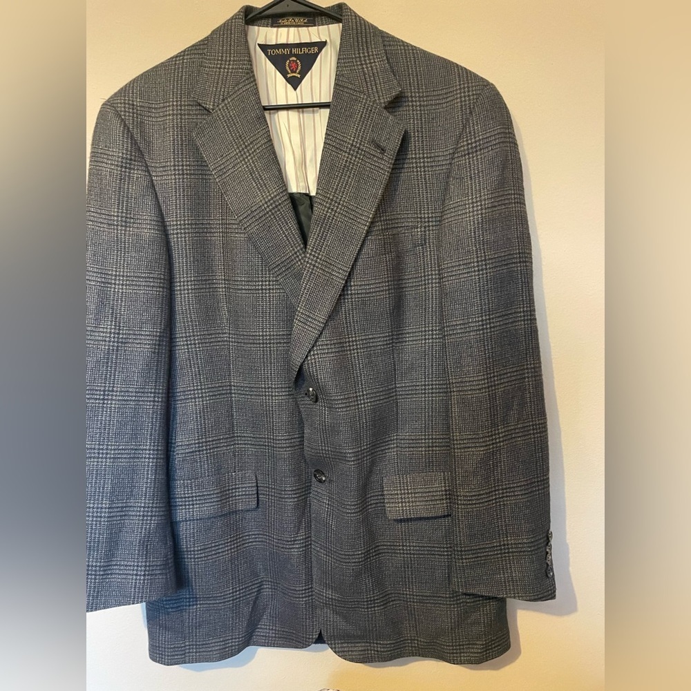 Vintage Tommy Hilfiger Men’s Blazer Gray - Picture 4 of 6